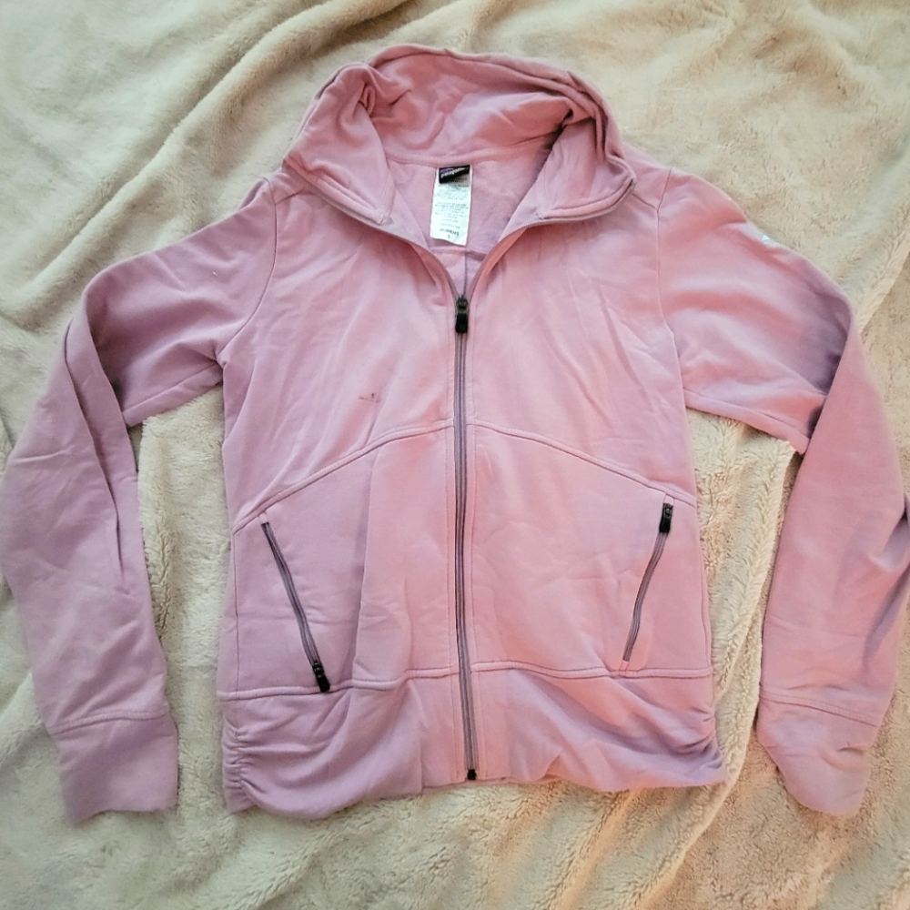 DFH Light Pink Full Zip Track Jacket Wmn Small